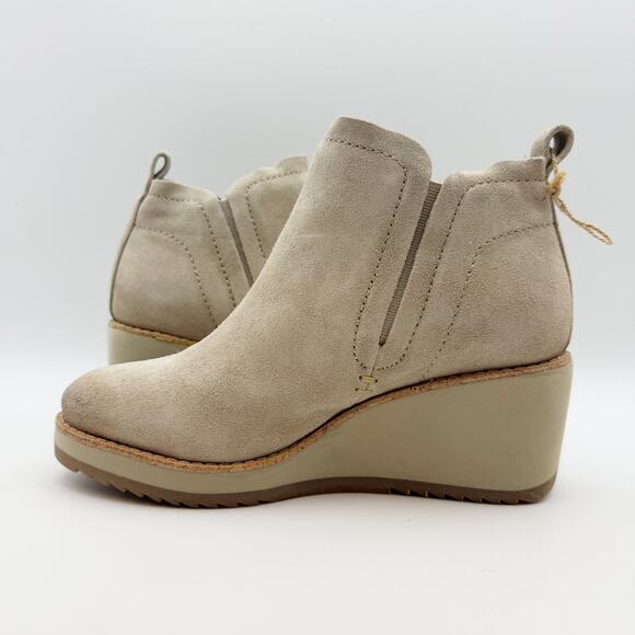 Sofft Womens Emeree Boots Size 6.5 Cream Suede Leather Wedge Heel NWOB - Picture 6 of 11
